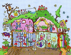 Bothy Threads Cut Thru' Design Cross Stitch Kit Fairy Hill XCT3