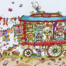 Bothy Threads Cut Thru' Design Cross Stitch Kit  Gypsy Wagon XCT13