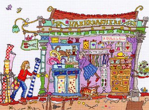 Bothy Threads Cut Thru' Design Cross Stitch Kit  Haberdashers XCT10