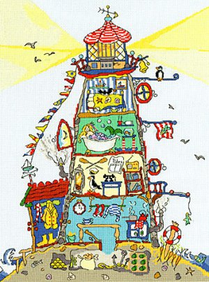 Bothy Threads Cut Thru' Design Cross Stitch Kit  Lighthouse XCT1