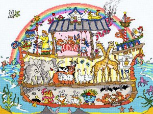 Bothy Threads Cut Thru' Design Cross Stitch Kit  Noah's Ark XCT5