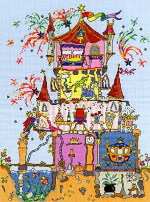 Bothy Threads Cut Thru' Design Cross Stitch Kit  Princess Palace XCT2