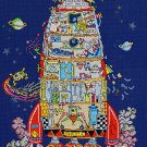Bothy Threads Cut Thru' Design Cross Stitch Kit Rocket XCT6