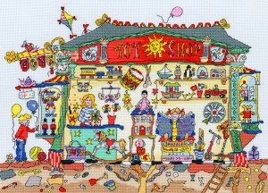 Bothy Threads Cut Thru' Design Cross Stitch Kit Toy Shop XCT12