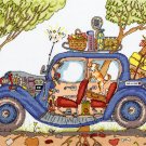 Bothy Threads Cut Thru' Design Cross Stitch Kit Vintage Car XCT20
