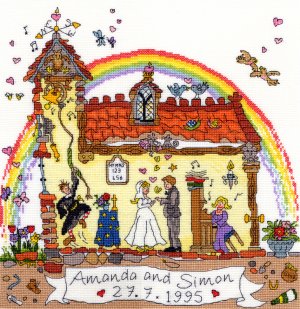 Bothy Threads Cut Thru' Design Cross Stitch Kit Wedding XCT23