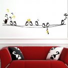 Wall Art Sticker - Birds Singing on Wires