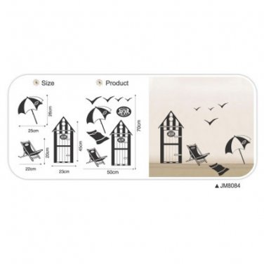 Wall Art Sticker - Beach Scene