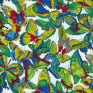 100% Cotton Fabric 45 Inches wide x 50cm Fabric Freedom Bright Spirit Butterflies