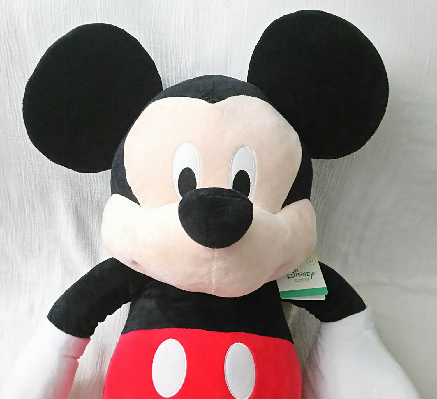 Disney Mickey and Minnie Mouse Jumbo Plush Stuffed Doll Bundle