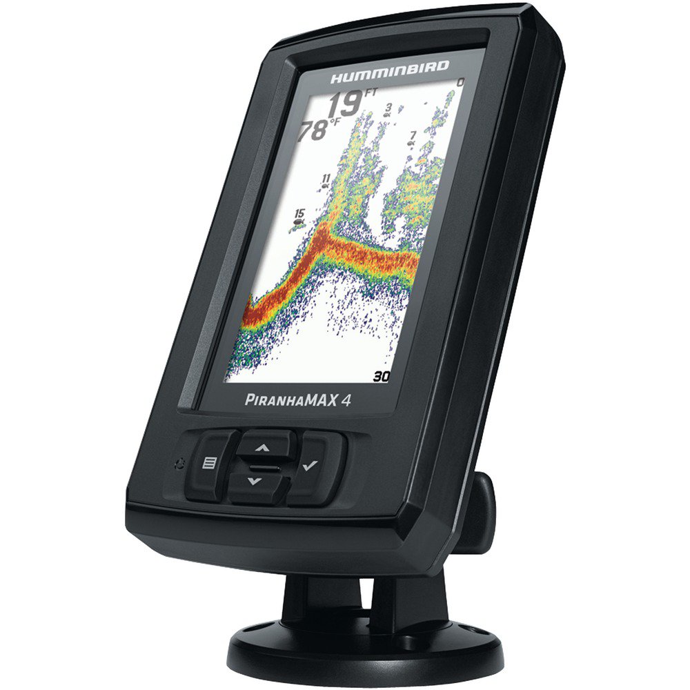 Humminbird 4101501 PiranhaMAX 4 Marine Fishfinder w/ Transom Transducer