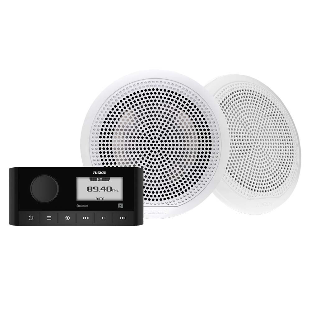 Fusion MS-RA60KCW Bundle - MS-RA60 Marine Stereo & 6.5" EL Classic Speaker Kit
