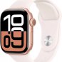Apple Watch Series 10 46mm GPS Aluminium Case w/Light Blush Sport Band S/M Rose Gold (2024)
