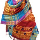 scarf stole Shawl wrap black viscose fancy smart woolen silk georgette chiffon