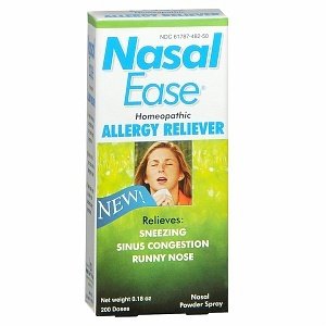 Nasal Ease Homeopathic allergy Reliever 0.18 oz ( 200 Dozes ) Nalsal Powder spray NEW EXP: 09/2014