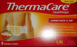 ThermaCare Heat Wraps Lower Back & Hip L-XL Therma Care Muscles Pain Relief 2015