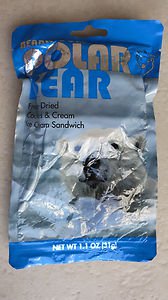 Bearly Cold Polar Bear Freeze Dried Cookies & Cream Ice Cream Sandwich 1.1 oz NE