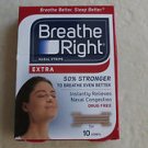 Breathe Right nasal strips EXTRA instantly relieves nasal congestion 10 strips N