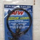 AFW Nylon Coated 3 pcs. 25 in 45 lb 1x7 stainless steel wire leaders E045BL24/3