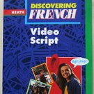 Discovering French video script Valette McDougal littlell PB book 0669434906 hea