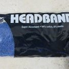 One Unique Headband super absorbant cotton elastic BLUE color tennis sport NEW U