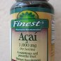 Finest Acai 1000 mg per serving Dietary Supplement Super Antioxidant 60 capsules