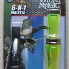 Buck Gardner Calls 6 N 1 whistle FINISHER COMBO Mallard Magic MM-PT double reed