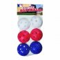 Franklin Sports Aero Strike Plastic Softballs-Pack of 6 (Red/White/ Blue ) color