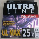 Ultra line Mustad UL MAX 25 lb x 330 yd CLEAR Low memory fishing soft UX330C NEW