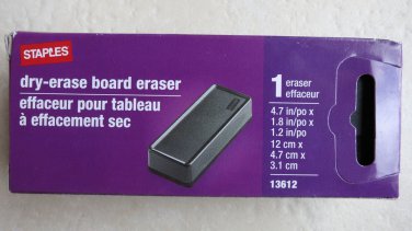 Staples Dry eraser board 4.7 in x 1.8 in Ref# 13612 Black office school classroo