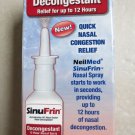 NeilMed SinuFrin Nasal Decongestant Relief for up to 12 hours quick nasal spray