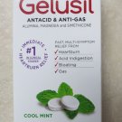 TWO Gelusil Antacid & Anti-Gas Cool Mint 20 Chewable Tablets heartburn gas bloat