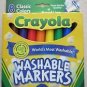 8 Crayola washable classic Markers Nontoxic wash kids drawing children paint NEW