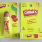 TWO CARMEX moisturizing lip balms Cherry .35 oz + Original 0.15 oz. SPF 15 NEW