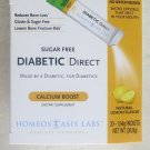 DIABETIC Direct CALCIUM Boost 20 of 1.94 g packets exp:07/2016 Lemon Flavor New