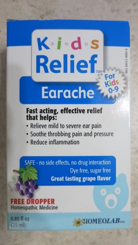 Kids Relief Earache Liquid By Homeolab Relieve mild to severe ear pain 0.85 fl o