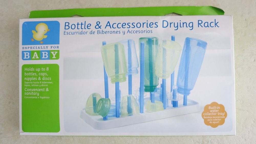 Bottle And Accessory Drying Rack Especially for Baby Holds up to 8 bottles caps