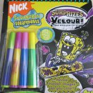 Nick Spongebob squarepants Surprizes Velour ! magic reveal velvet art book marke