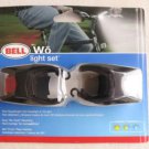 Bell Wo Light Set bicycle Twin superbright LED  headlight & Tail light rear RECT