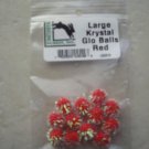 2 Hareline Dubbin Large Krystal Glo Balls Red LKG310 RED 12 balls Fishing fish