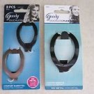 Goody Ouchless Flex Comfort-Flex Barrettes Black brow color Clips (3 pcs ) Hair