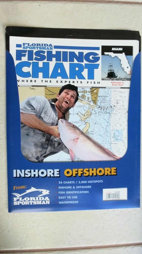 Florida Sportsman Fishing Chart Miami Hallandale to Ocean Reef C09MIA