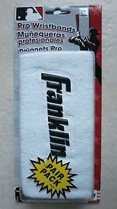 Franklin Pro Wristbands 6" WHITE Professional (Pair pack) 3125P6S4 sport outdoor