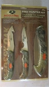Mossy Oak Pro Hunter Kit Sealed MO-PHKIT gut hook knife folding saw 4" knife NIB