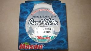 Mason Great Water Trolling & Surfing Line 50 lb x 300 yards IGFA Class braided