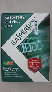 Kaspersky Anti-Virus 2011 Essential internet threat protection 1 PC / 1 Year NEW