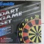 Franklin Dart Game Set  6 Brass Darts and 18 inch Board DartBoard No. 3520 NEW
