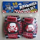 Kids Elbow & Knee Pads set Raskullz 3-D sculpted design ( no GLOVE ) RED protect