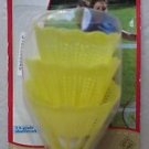 Franklin Plastic Shuttlecock yellow 3 A-grade shuttlecocks with durable tips NEW
