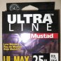Ultra Line Mustad 25 lb x 330 yd test clear line spool Low Memory UL MAX fishing